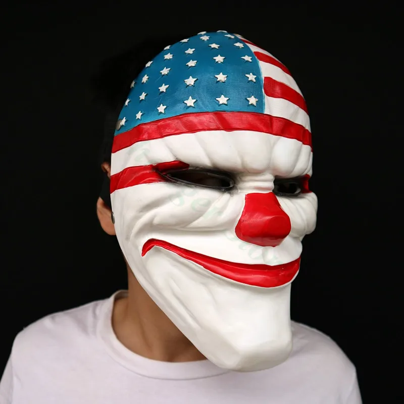 Payday 2 маска The Heist Dallas полимерный шлем Косплей Хэллоуин ужас клоун вечерние
