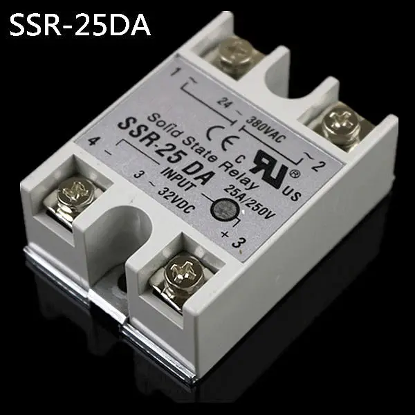 Твердотельное реле Φ 10A 25A 40A фактически 3 32V DC TO 24 380V AC SSR 10DA 25DA 40DA|solid state relay|state relayrelay