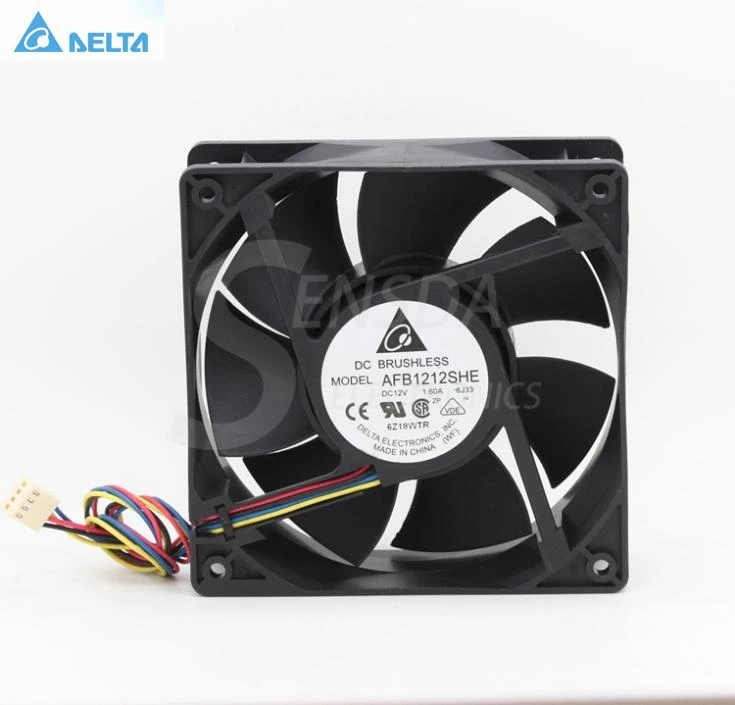 Для delta AFB1212SHE 12038 12 см 120 мм 1.6A 4 провода 4-контактный ШИМ осевой компьютер cpu корпус