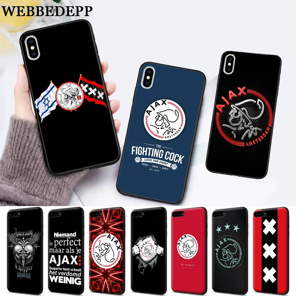 Ajax Team силиконовый мягкий чехол для iPhone 5 SE 5S 6 6S Plus 7 8 11 Pro X XS Max XR