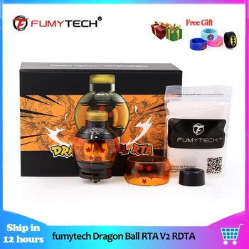 

In Stock! fumytech Dragon Ball RTA V2 RDTA 5.5ml Vape Tank Atomizer Capacity Top Refill e cigarette Atomizer vs INTAKE RTA Tank