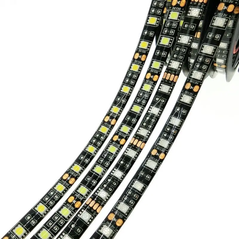 

DC12V 5M 5050 300LED Strip Light car DIY tape lamp Black PCB Waterproof IP65 Cool White/Warm White/Red/Bule/Green/Yellow