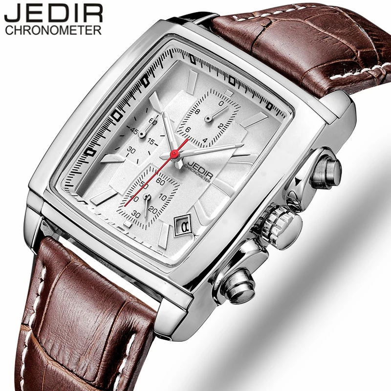 

JEDIR Fashion Casual Military Quartz Watch Men Waterproof Analog Leather Wrist Watch Man Business Clock montre homme gifts O15