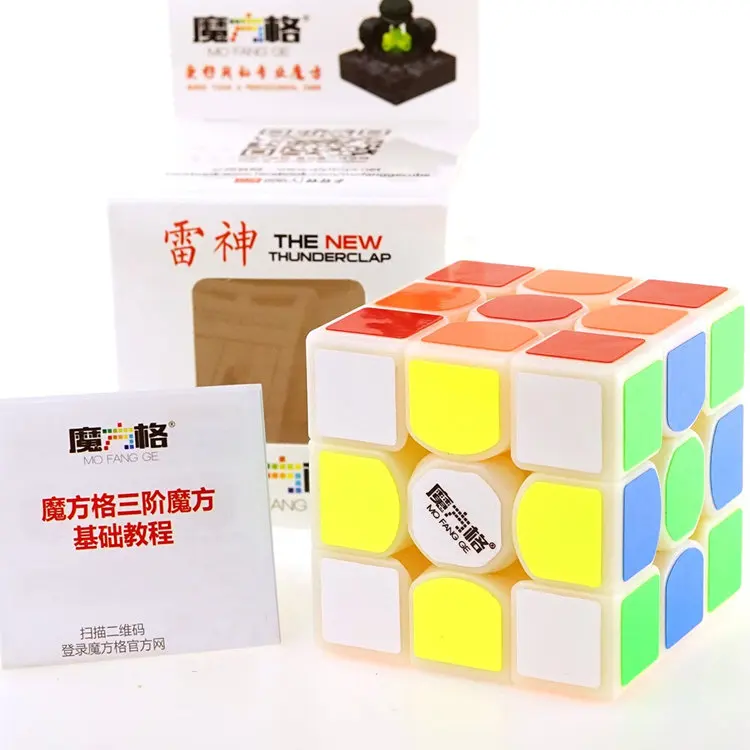 QiYi 3x3x3 Thunderclap черный 3 слоя Mofangge Qiyi 5,7 см 3 слоя Thunderclap V2 Stickerless QiYi Valk 3 черный магический куб