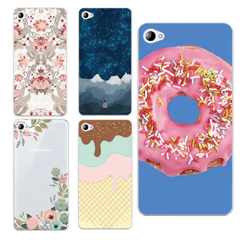 Flora Soft Clear TPU Phone Case For Lenovo S60 S90 A2010 A1000 A5000 A7000 K4 K5note Starry Icecream Coque Cover Free Shipping | Мобильные