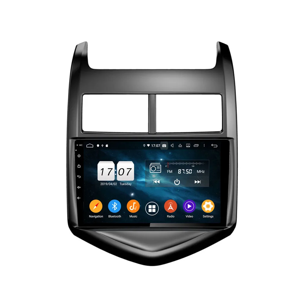 Встроенная память 64G Android 9 0 для Chevrolet AVEO 2011-2015 Octa Core PX5 автомобильный