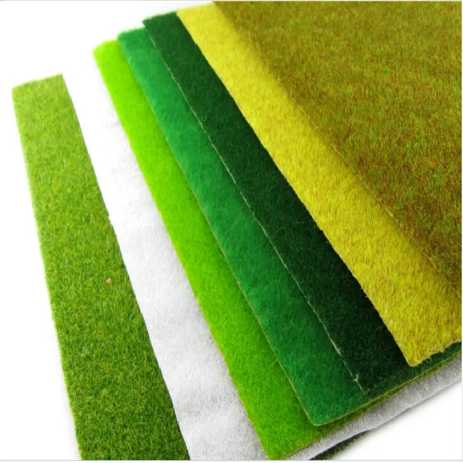 

25cmx25cm Landscape Grass Mat for Model Train building Paper Scenery Layout Lawn