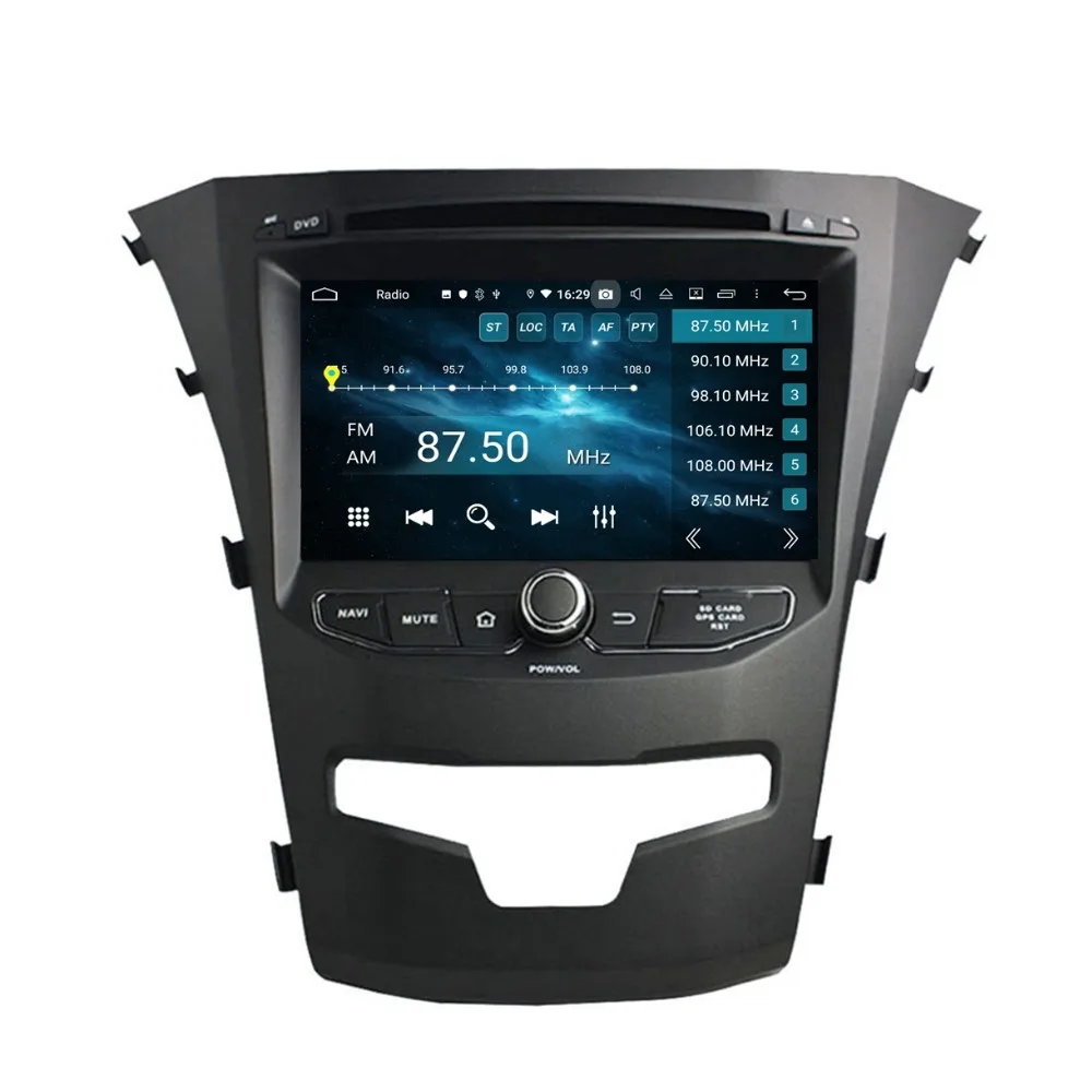 Top DSP Android 9.0 Octa Core 2 din 7" Car Radio DVD GPS for SsangYong Korando 2014 2015 Bluetooth 4.2 WIFI Mirror-link 4gb+32gb 5