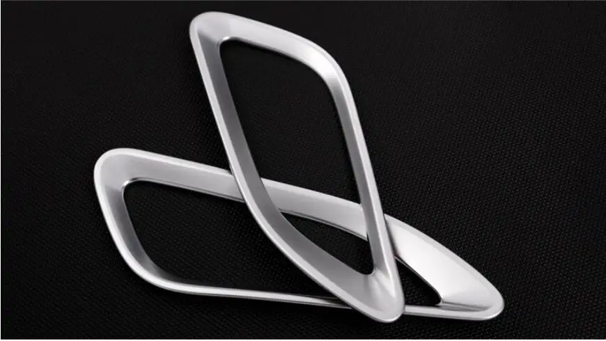 Para Jaguar F-RitmoX761 2016 2017 consola Centro pannello della scatola del cambio lato telaio di copertura recortar 2 pz