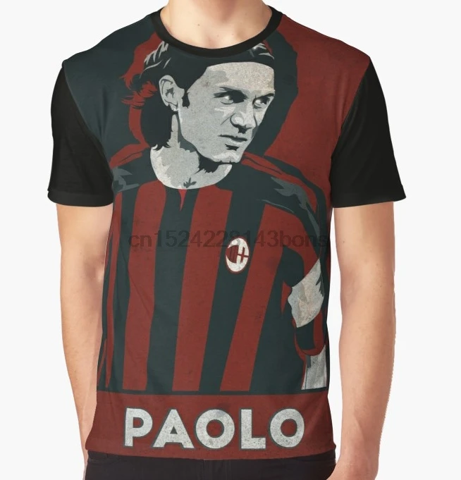 

All Over Print T-Shirt Men Funy tshirt Paolo Maldini Short Sleeve O-Neck Graphic Tops Tee women t shirt