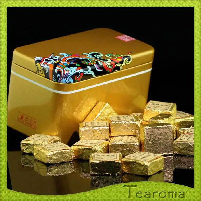 Free Shipping 03 Top Grade Cooked Old Tea Mini Cube Puer Health Compressed Puerh |