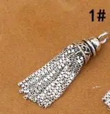 Style 1 925 Серебряная кисточка DIY браслет кисточка чистое серебро ювелирные изделия кисточка - Цвет: Style 1
