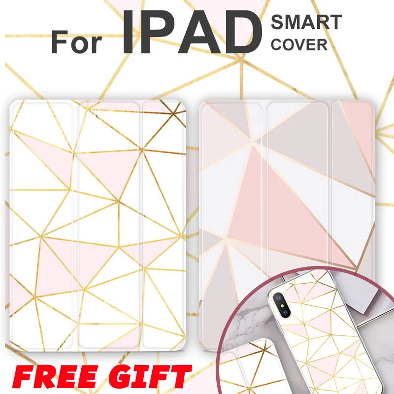 

Pink Gold Diamond Smart Flip Cover For iPad Pro 9.7 air 10.5 12.9 Air2 Mini 2 3 4 5 2019 Tablet Case for New iPad 9.7 2017 2018