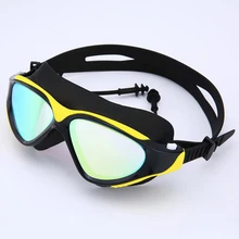 Профессиональные плавательные очки для взрослых, водонепроницаемые, с защитой от ультрафиолета, противотуманные, регулируемые очки для дайвинга, очки для плавания