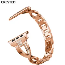 CRESTED diamond strap For Apple Watch band 42mm/38mm 316 stainless steel iwatch series 3 2 1 wrist watchband strap bracelet belt CRESTED diamond strap For Apple Watch band 42mm/38mm 316 stainless steel iwatch series 3 2 1 wrist watchband strap bracelet belt