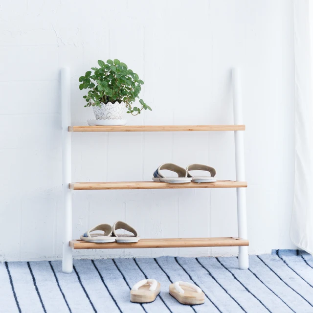 Shoe Rack Emble 3 Ties Stand White Shoes Organizer Shelf Shoe Rack Emble 3 Ties Stand White Shoes Organizer Shelf Entryway Furniture Home Decor