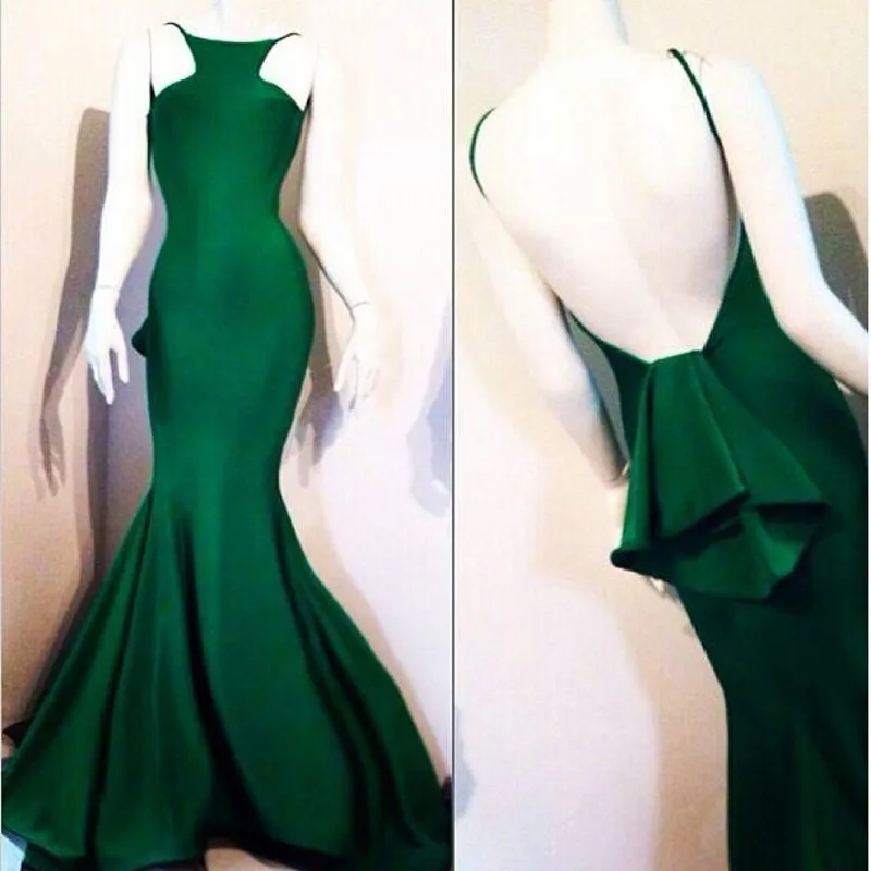 

Green Mermaid Formal Dresses Long robe de soiree Cheap Party Dress Pleats casamento Sexy Women Gowns Custom Made Floor Length