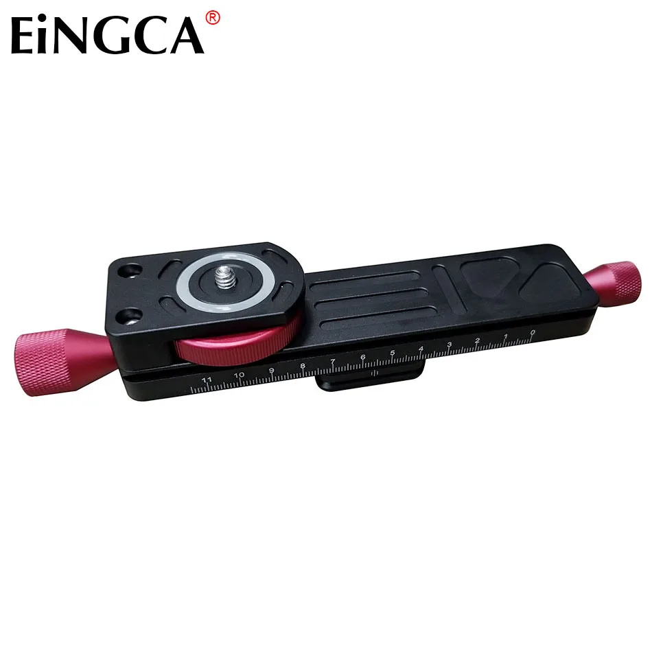 

Professional DSLR Camera Tripod Head Sliding Rail 1/4 3/8 Screw Mount Macro Photography Accessories Fits for Canon Nikon Sony