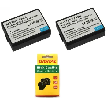 

Lot 2pcs 7.4V 2200mAh LP-E10 LP E10 LPE10 Camera Battery For Canon EOS Rebel T3 T5 T6 1100D 1200D 1300D 4000D Kiss X50 X70
