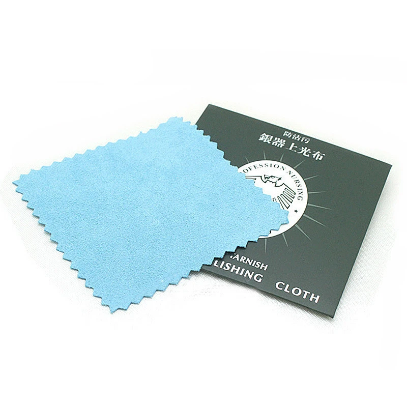 

8*8cm High Quality suede maintenanc Silver Polish Cloth Silver Clearing Jewelry Accessories