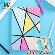 В виде геометрических фигур Чехол-книжка на магнитной застежке Чехол для iPad Pro 9,7 11 air 10,5 10,2 12,9 Air2 Mini23 4 5 планшет чехол для нового iPad 9,7