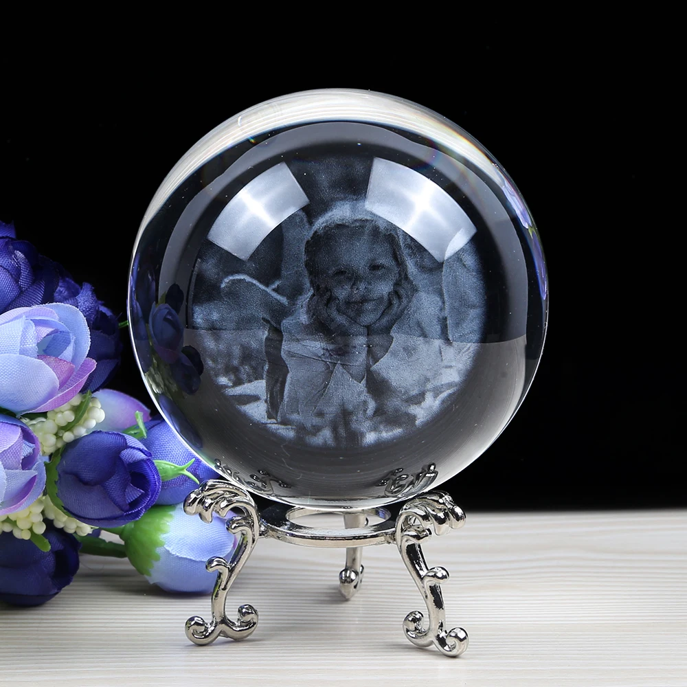 Домашнее украшение персонализированные фото хрустальный шар миниатюрные