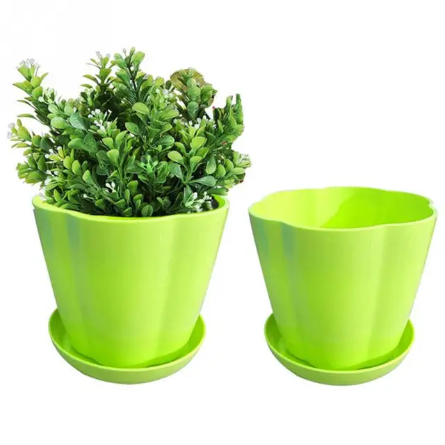 Fleshy Flower Pot Plastic Brief Crafts Pottery Desktop Balcony Flowerpots For Succulent Plants Home Decor 1pc