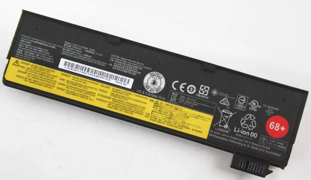 11,22 V 72wh Батарея для lenovo ThinkPad T440S T440 X240 S440 S540 45N1125 68