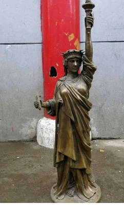 

31 "China Brass Copper Arte escultura Hermosa Estatua Estatua Libertad copper decoration bronze factory Pure Brass