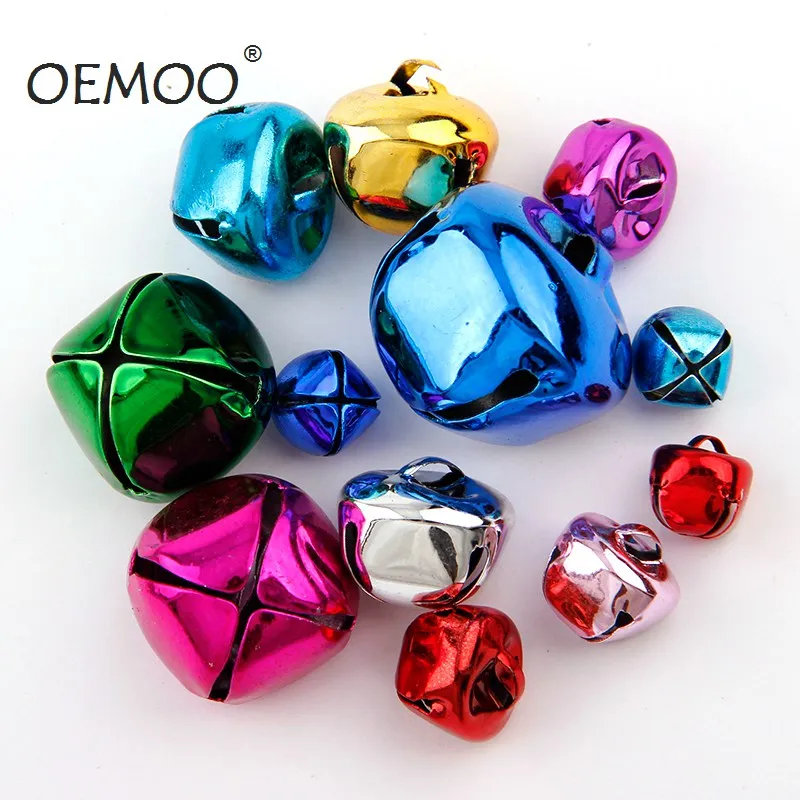 

Colorful Iron Loose Beads Cross Shape Jingle Bells Christmas Decoration Pendants DIY Crafts Handmade Accessories