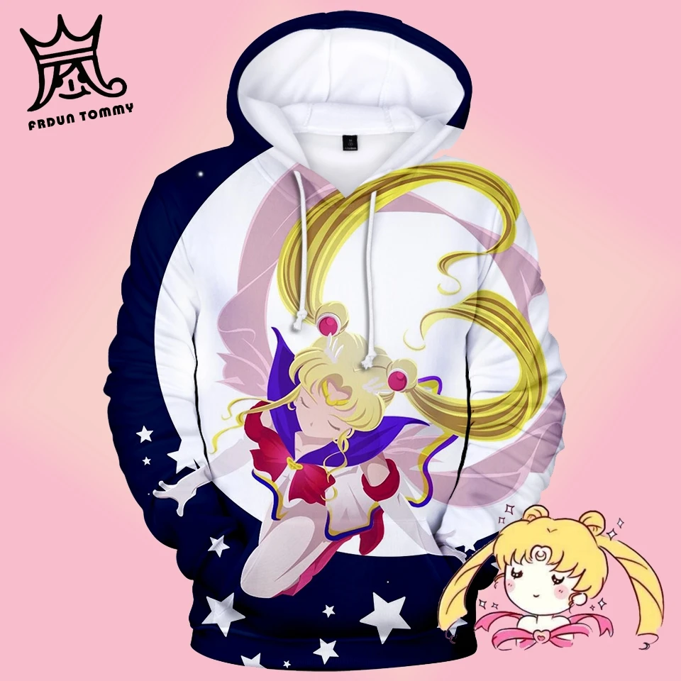 Sailor moon Женская толстовка с 3D принтом подарок матери толстовки новая аниме