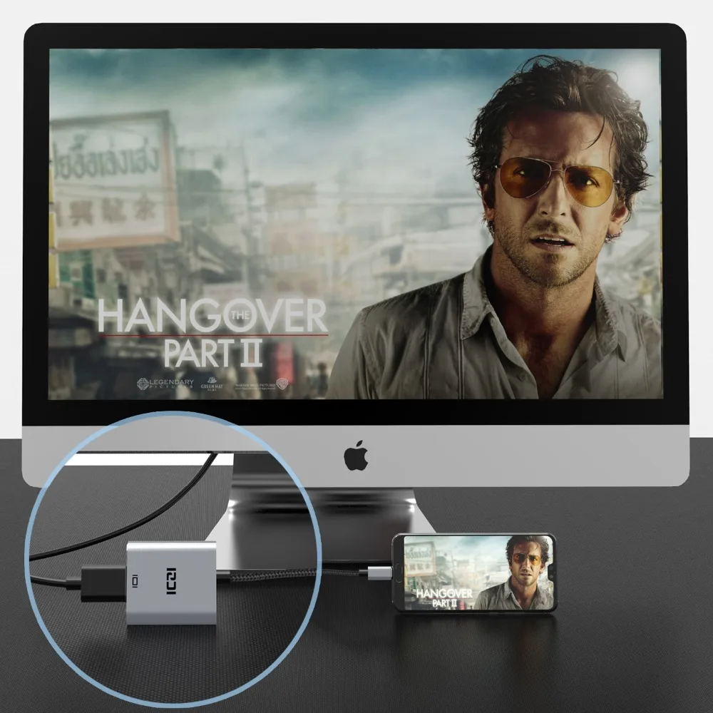 ICZI 4K type C к HDMI адаптер Thunderbolt 3 конвертер USB кабель для MacBook samsung S8 S9 huawei P30 mate 20 10 Pro|hdmi