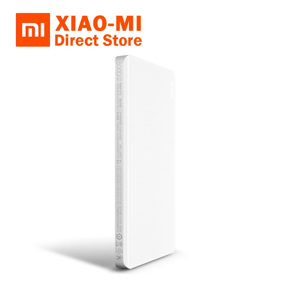 

Original Xiaomi ZMI Power Bank 5000mAh Quick Charge Supports Two-Way Fast Charging PowerBank For Xiaomi Samsung Mobile Phone