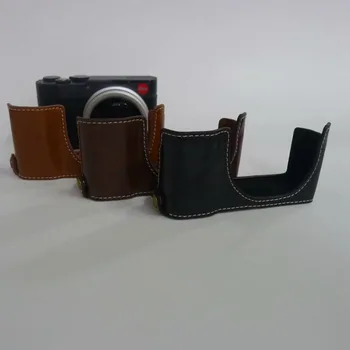 

Battery Openning PU Leather Camera Case For C-LUX For Leica LUX Camera Hald Body Cover Mirrorless System Camera