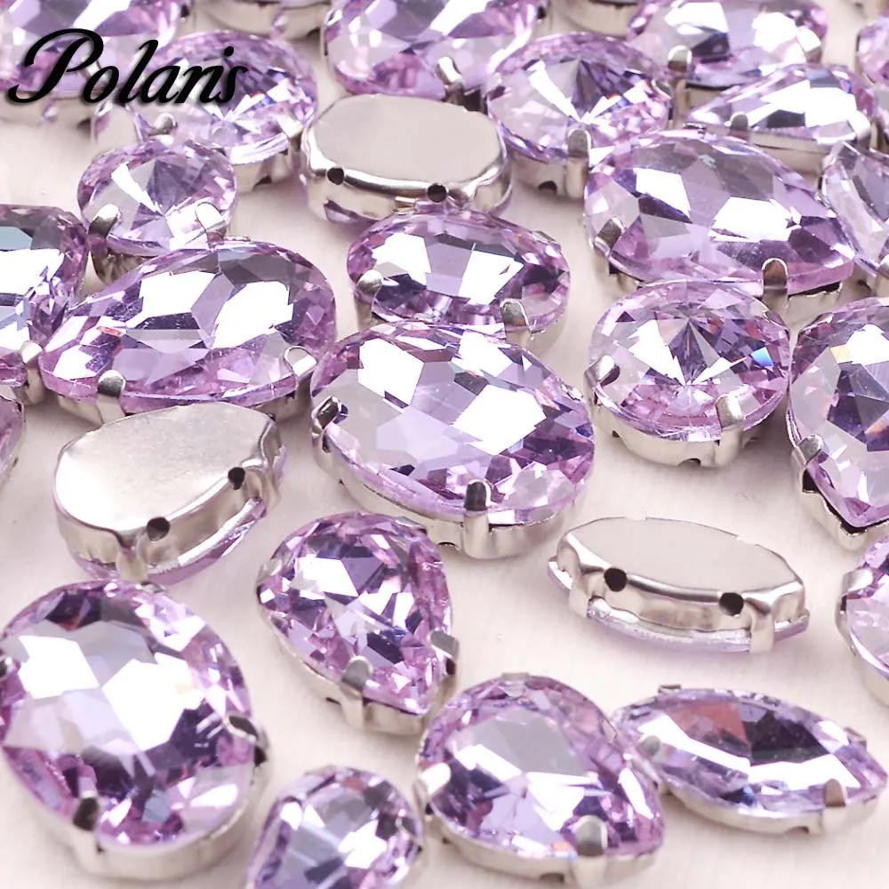 Polari-50pcs-bag-High-Quality-Mixed-Shape-Crystal-Violet-G-  - 