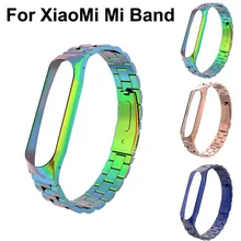 Роскошный лаконичный и модный стиль браслет из нержавеющей стали ремешок для Xiaomi Mi Band 3 18#918