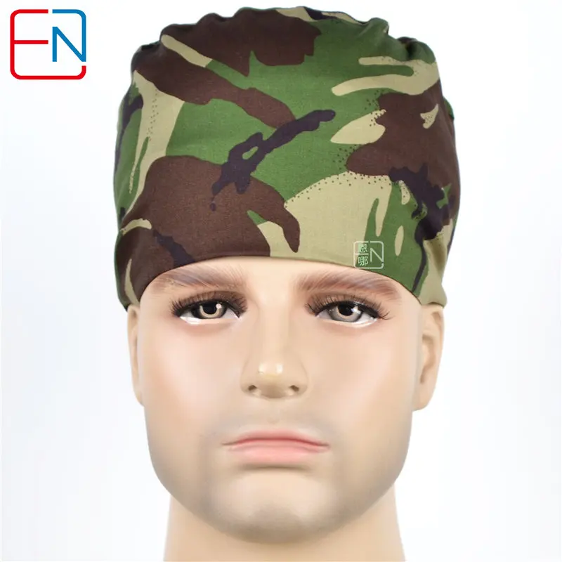 Hennar для мужчин скраб шапки маска медицинская хирургическая камуфляж больница клинические аксессуары хлопок удобные мягкие медицинские шапочки