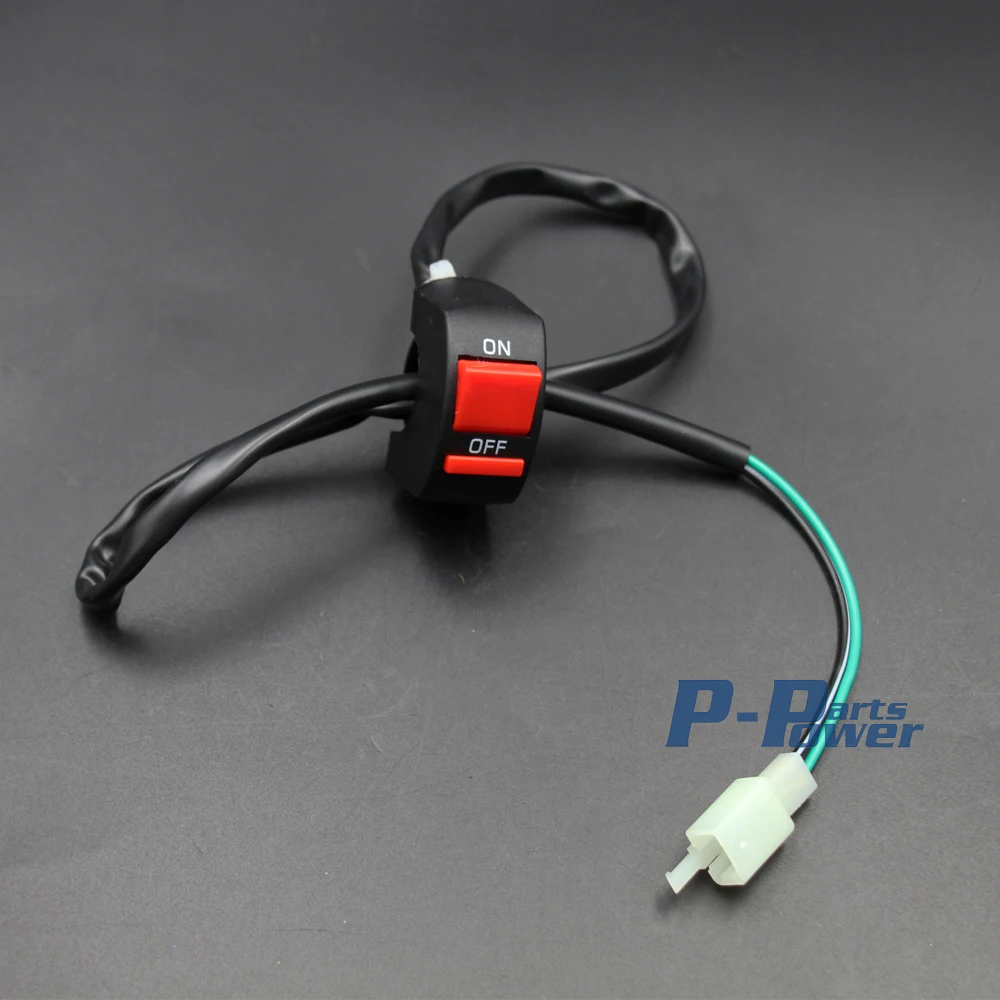 2 Pin Male Ignition Cutoff Kill Switch 50cc 110cc 125cc PIT Quad Dirt