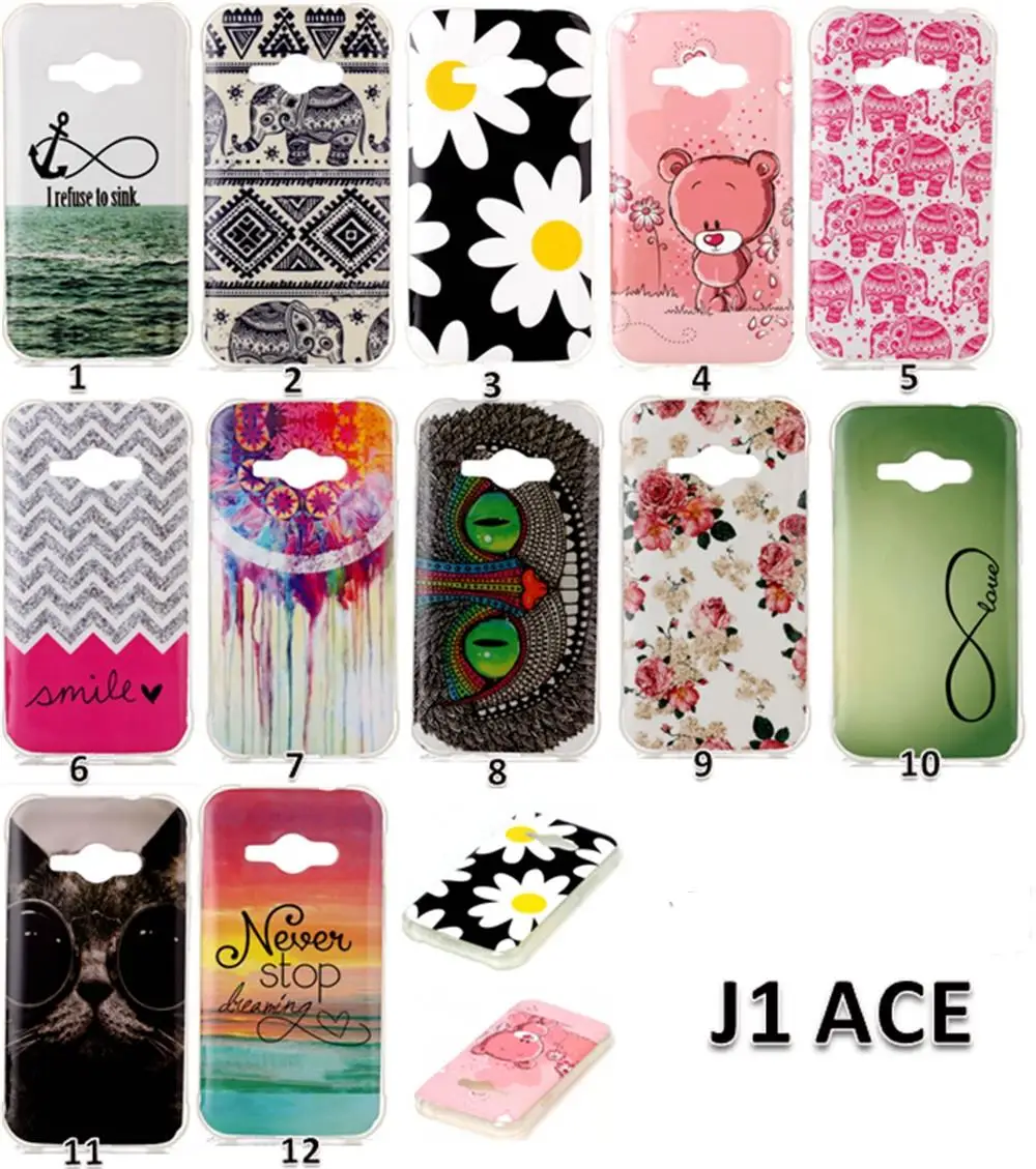Para Coque de la galaxia J1 Ace IMD moda cubierta TPU caso suave Fundas para Samsung Galaxy J1 Ace J110 ultrafino Gel pintura cubre|for samsung galaxy|ultra thinfundas - AliExpress