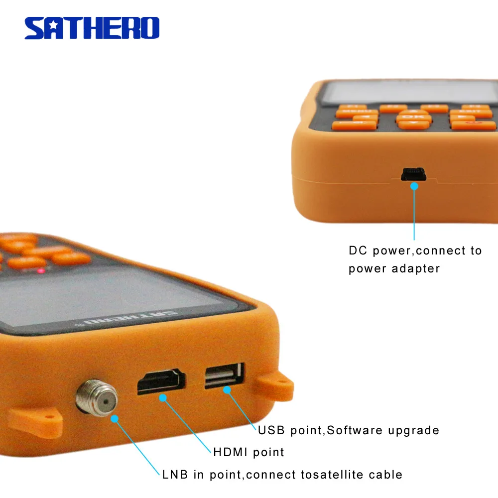 Sathero SH-400HD DVB-S2 спутниковый искатель HD метров MPEG-4 цифровой satfinder метр Полный 1080P ТВ satelite сигнальный искатель