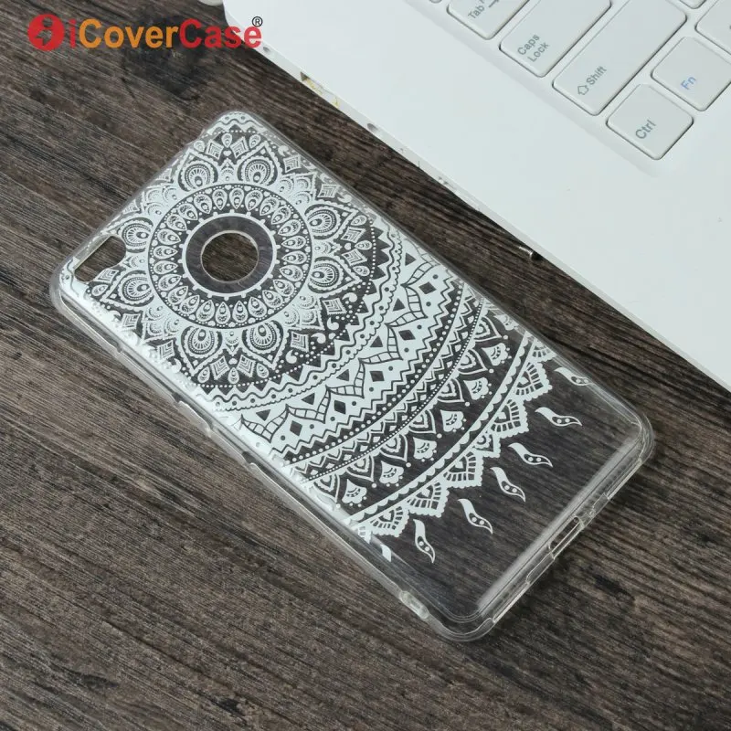 

For ZTE Nubia N1 Soft Silicone Clear Cover For Nubia N1 Lite Mandala Flower Case Flexible TPU Skin Gel Phone Coque Etui Capinha