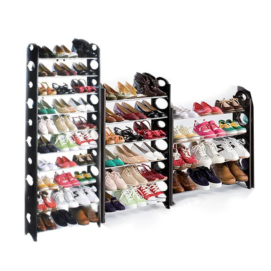 Homdox Round Shaped Free Standing 10 Tier Shoe Tower Rack