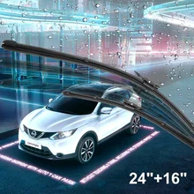 1 пар/уп. 2"+ 16" передние щетки стеклоочистителя ветрового стекла для NISSAN Qashqai 2006-2013 Переднее стекло лобовое стекло комплект для ремонта царапин очиститель