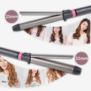 Image 2 - 9 32mm Professional Hair Curler Deep Wave Curly Styler Curls Salon LED Titanium Hair Curling Iron Stick Styling Accessory S36