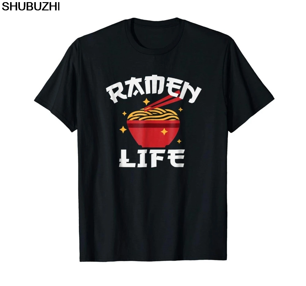 

Ramen Noodle T Shirt Anime Shirt Ramen Life Tshirt cotton Fashion Tees Tops StreetWear T Shirt shubuzhi Short Sleeve