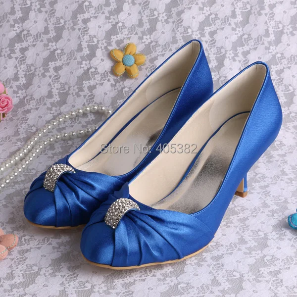 custom dropship shoes Pumps Satin for Handmade Blue Wedding Custom Shoes Women custom dropship shoes Pumps Satin for Handmade Blue Wedding Custom Shoes Women