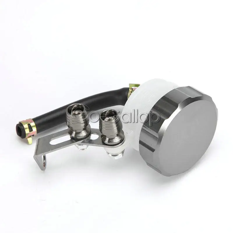 

Universal Motorbike Front Brake Clutch Cylinder Oil Fluid Reservoir Titanium New