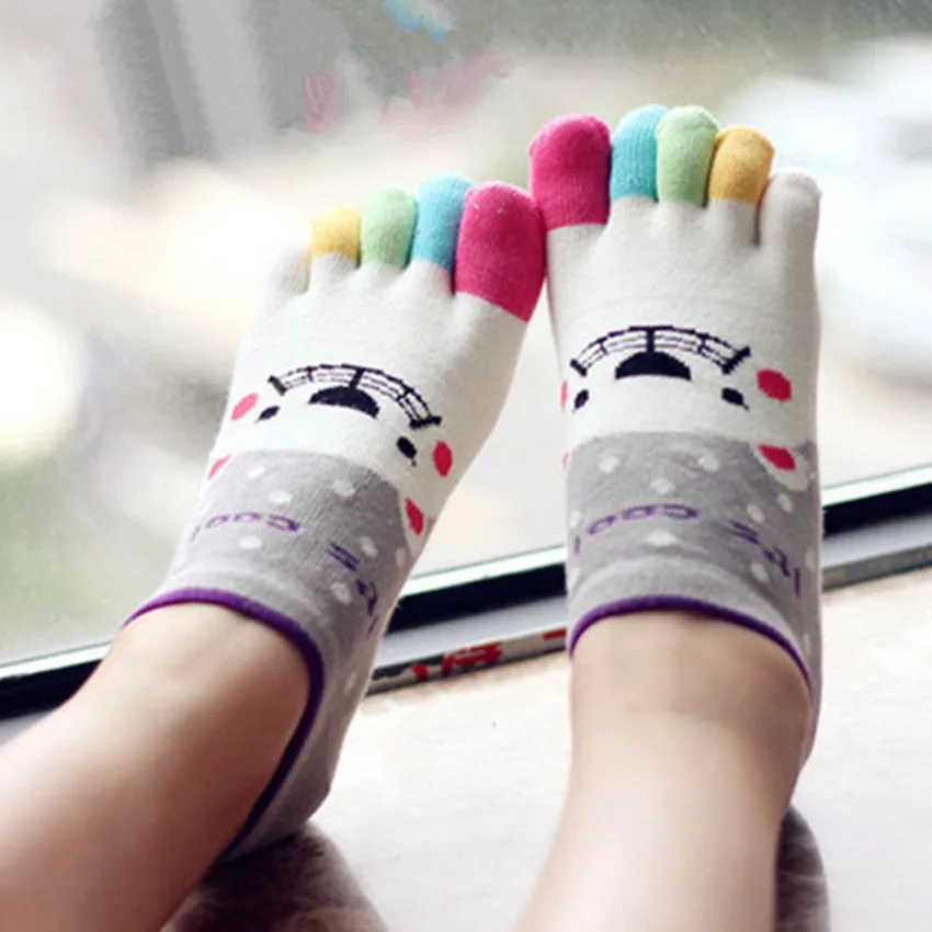 New Summer Style Toe Socks Thin Cotton Women Toe Sock Short Breathable Ankle Calsetines Five
