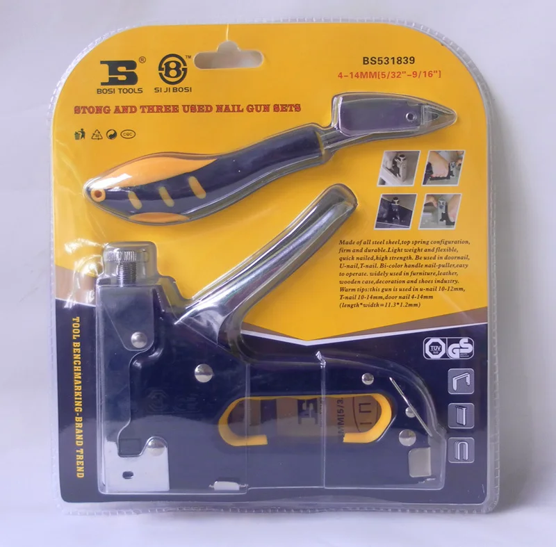 Heavy Duty Rapid Upholstery Hand Staple Nail Tacker Stapler Gun Set