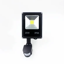 50pcs 10W 20W 30W 50W AC85-265V LED spotlight led flood light led lamp black shell PIR Motion sensor Induction Sense lamp